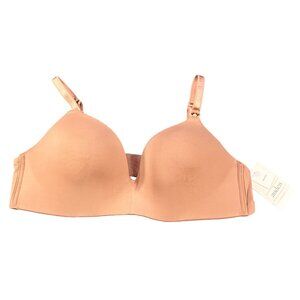 Auden Women's Size 36B Nursing Bra Lightly Lined Wireless 2 Way Straps Mauve New